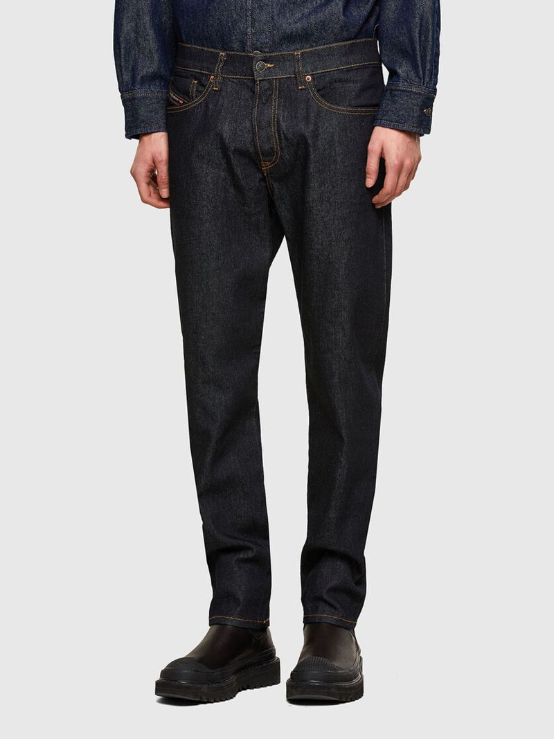 Jeans Tapered Diesel D-Fining 009hf Homem - Azuis Escuro QFSER-5482